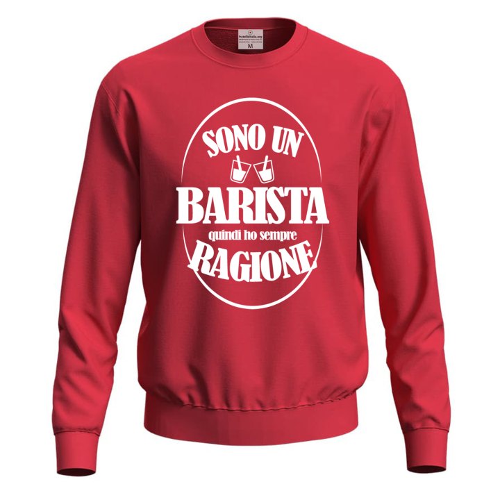 LE BARTENDER EST TOUJOURS DROIT sweat-shirt unisexe pour barman