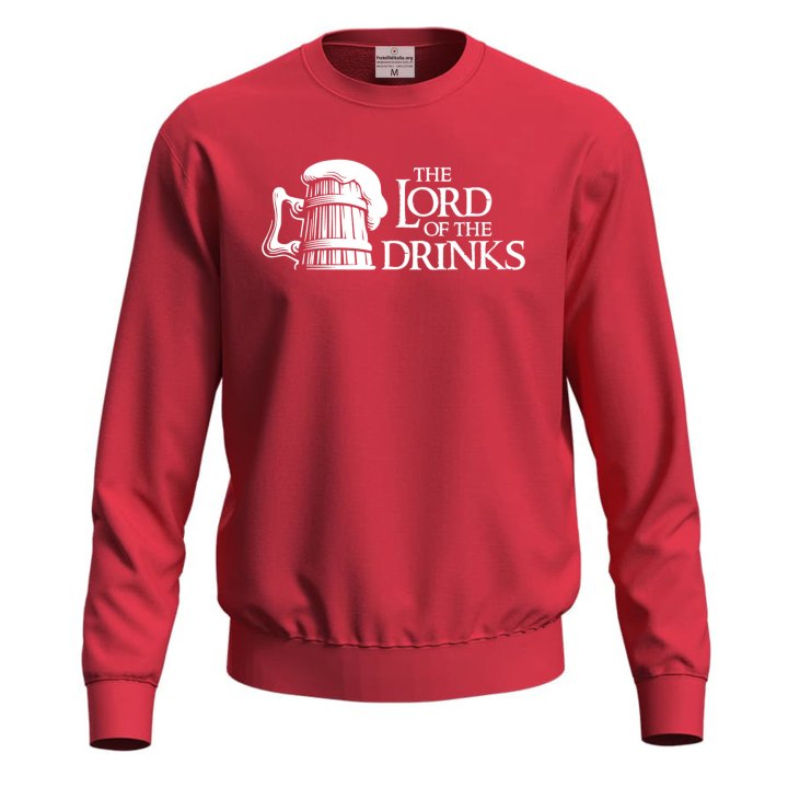 Sweat-shirt barman unisexe avec imprimé DTF "Lord of the Drinks"
