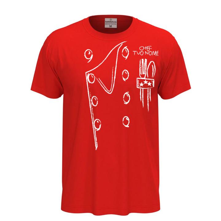T-shirt maglia mezza manica con stampa DTF Casacca da cucina per uomo e donna