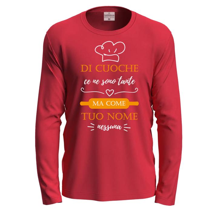 T-shirt maglia con stampa DTF CUOCHE CE NE SONO TANTE  Idea regalo personalizzabile con il tuo nome